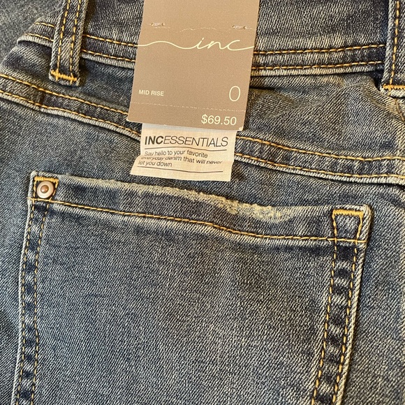 I N C Jean pants boot leg Curvy fit size 0 - Picture 4 of 4